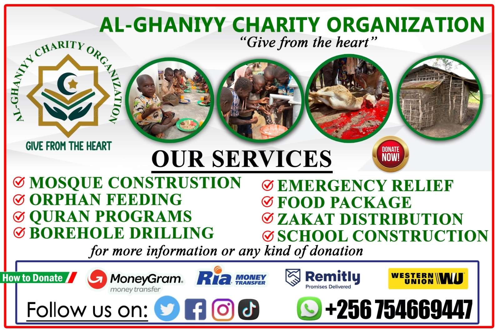 Welcome to Al Ghaniyy Charity Organisation
